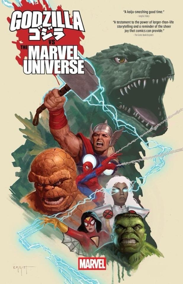 Godzilla vs. the Marvel Universe cover — © Marvel