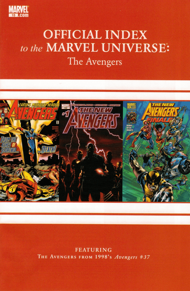 Avengers, Thor & Captain America: Official Index to the Marvel Universe #15