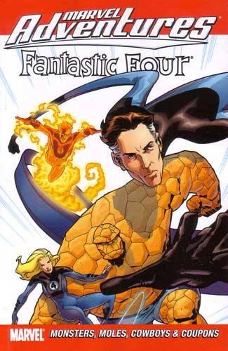 Marvel Adventures Fantastic Four: Monsters, Moles, Cowboys, and Coupons cover — © Marvel