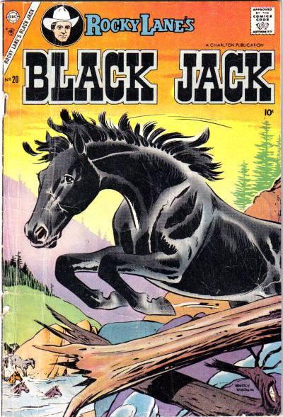 Rocky Lane's Black Jack cover — © Charlton