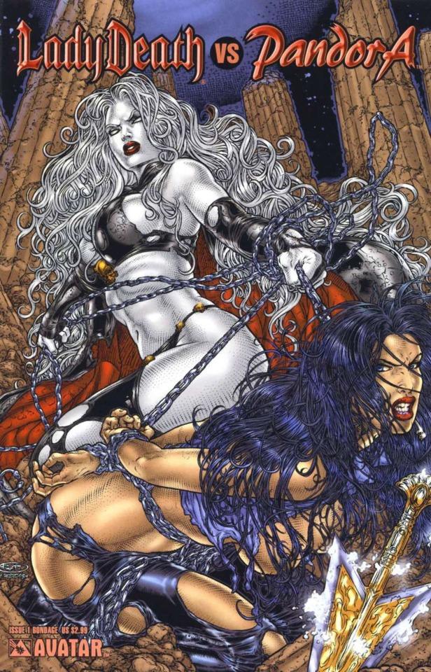 Lady Death vs. Pandora #1 cover
