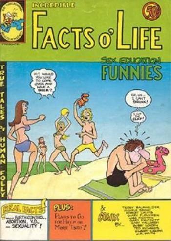 Facts O' Life Sex Education Funnies cover — © Rip Off Press