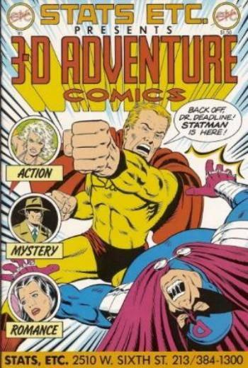 3-D Adventure Comics cover — © Stats Etc