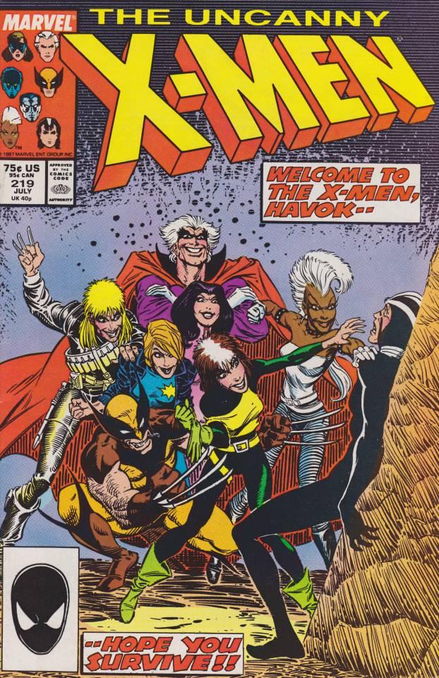 The Uncanny X-Men #219 cover