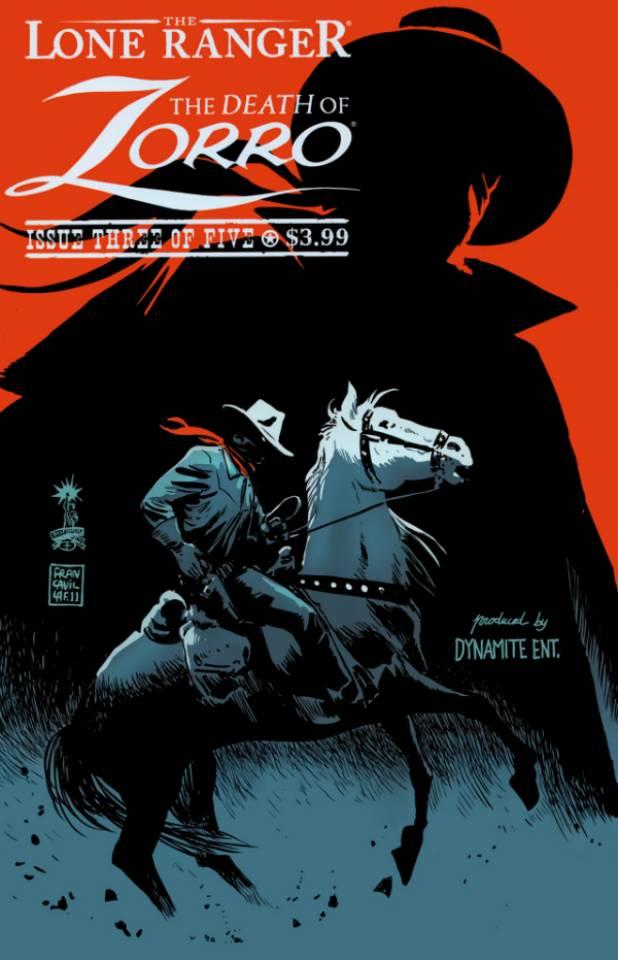 The Lone Ranger & Zorro: The Death of Zorro #3 cover