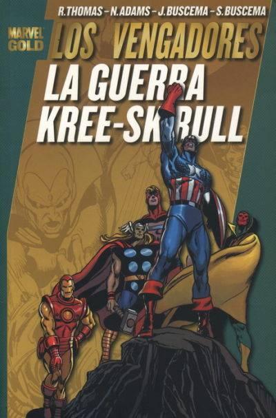 Marvel Gold. Los Vengadores: La Guerra Kree-Skrull cover — © Panini España