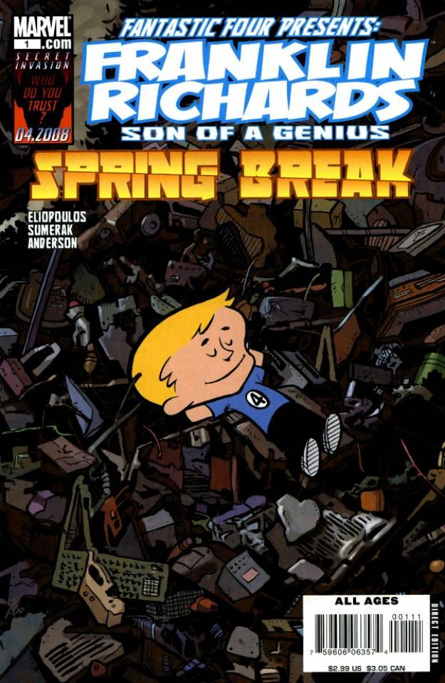 Franklin Richards: Spring Break cover — © Marvel