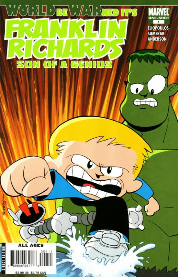 Franklin Richards: WORLD be WARned cover — © Marvel
