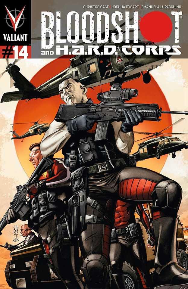 Bloodshot and H.A.R.D.CORPS cover — © DMG/Valiant Entertainment