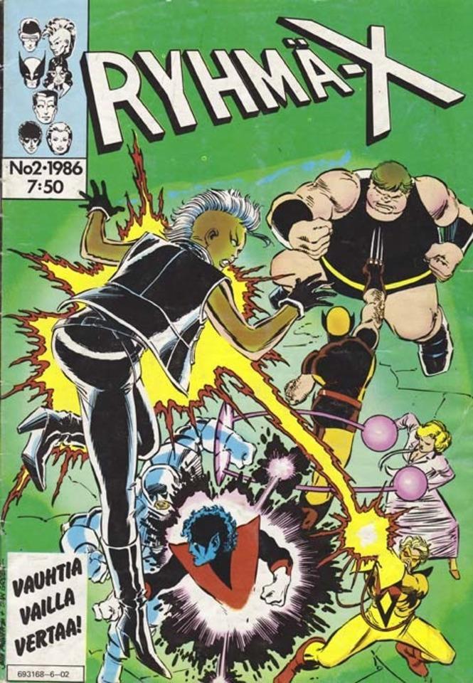 Ryhmä-X #1986-02 cover