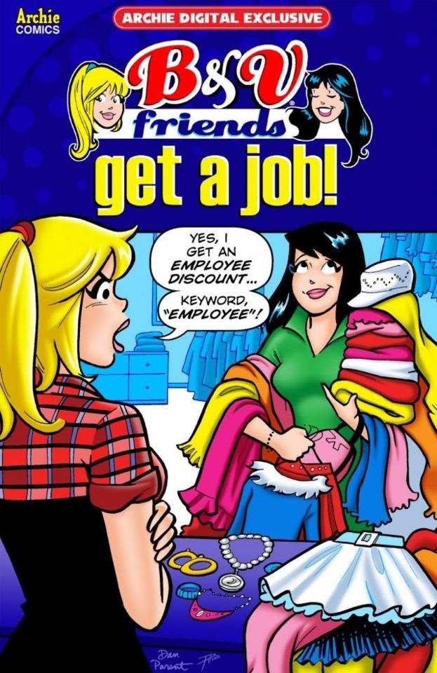 B & V Friends: Get A Job! cover — © Archie Comics