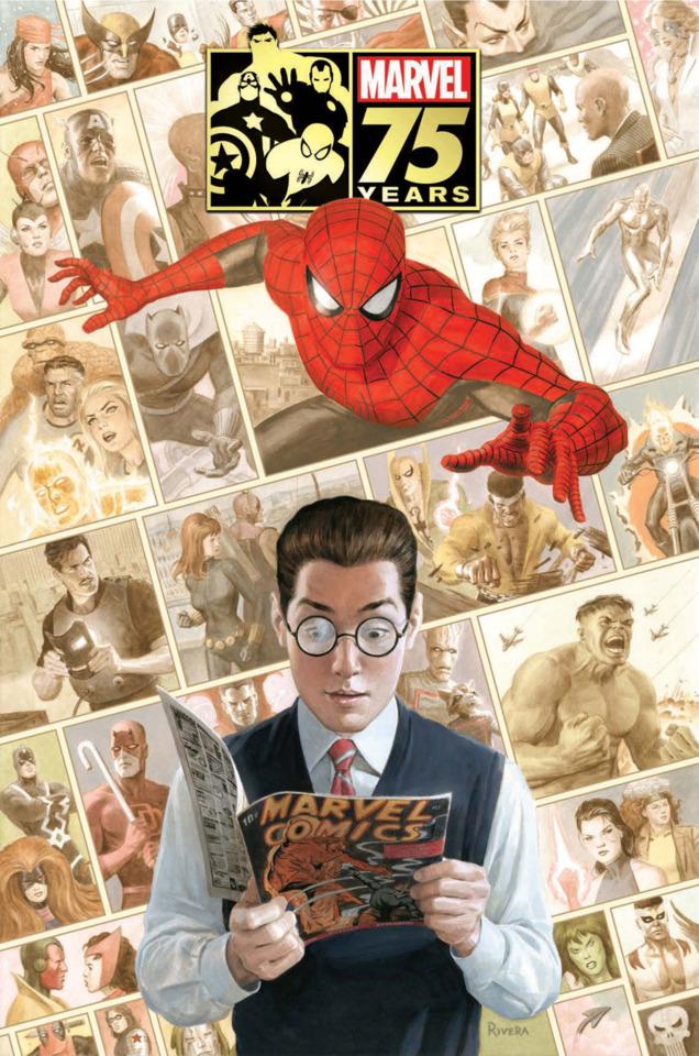 Marvel 75th Anniversary Omnibus cover — © Marvel