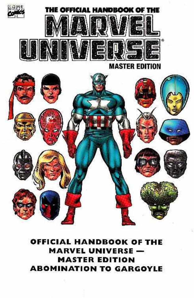 Essential Official Handbook of the Marvel Universe Master Edition cover — © Marvel