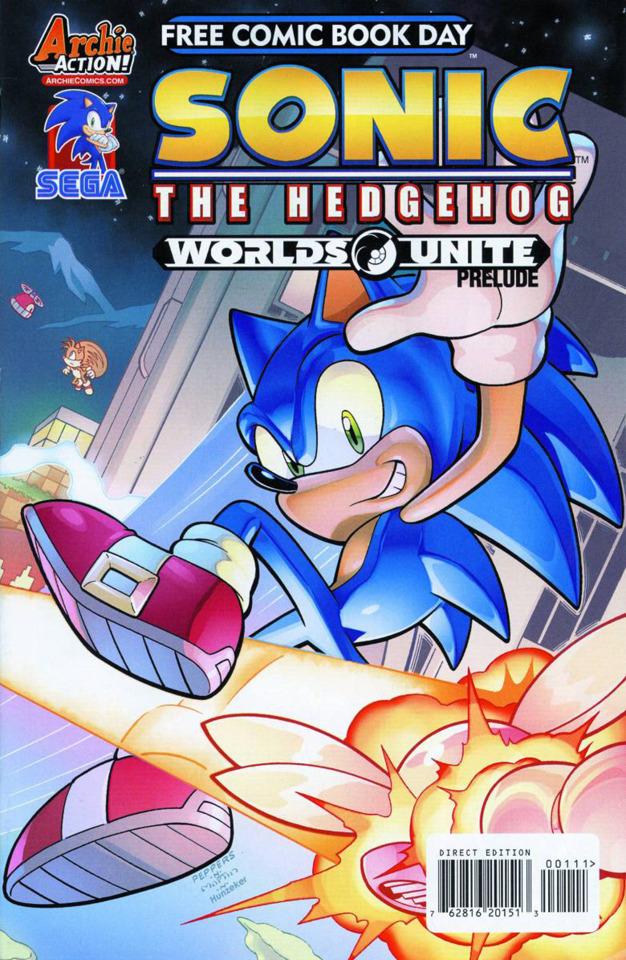 Sonic the Hedgehog/Mega Man: Worlds Unite Prelude cover — © Archie Comics