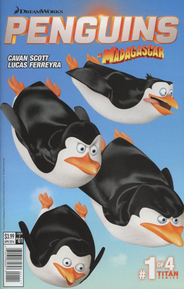 DreamWorks Penguins of Madagascar cover — © Titan Comics