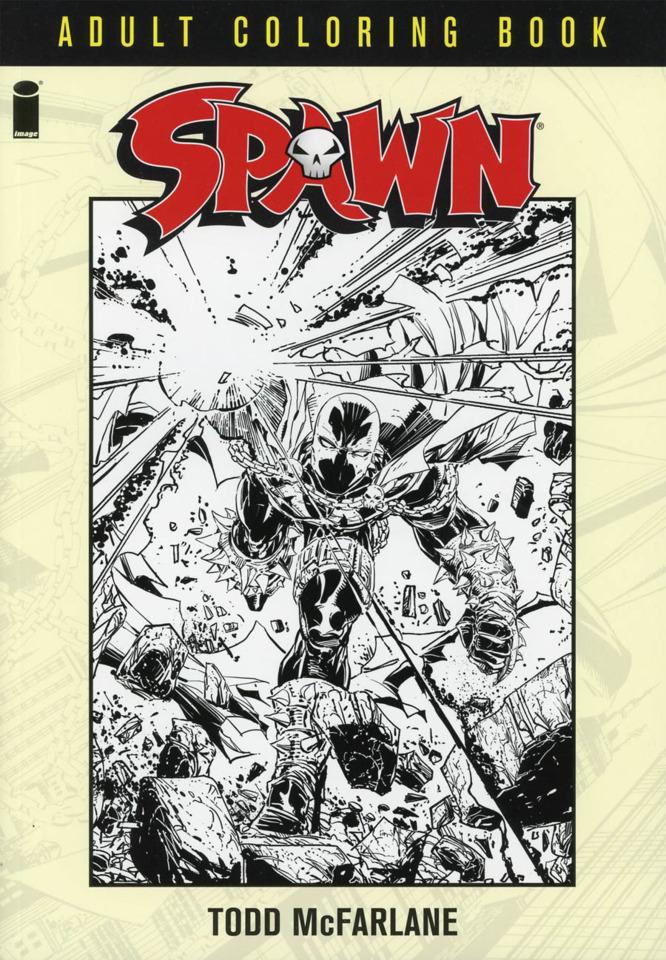 Spawn Adult Coloring Book cover — © Image