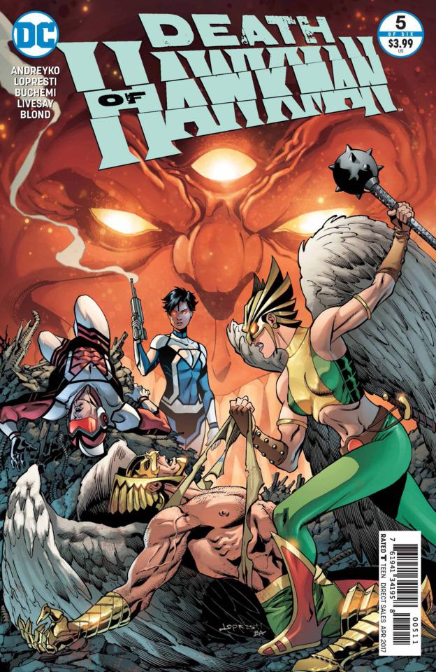 Death of Hawkman #5 cover
