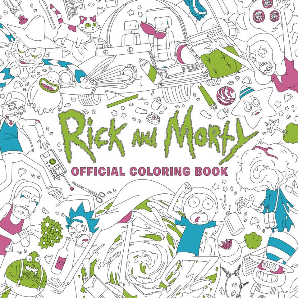 Rick and Morty Official Coloring Book cover — © Titan Comics