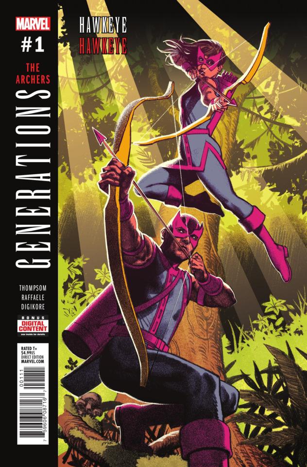 Generations: Hawkeye & Hawkeye cover — © Marvel