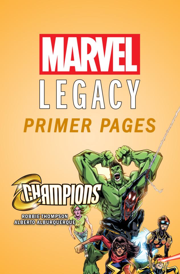 Champions - Marvel Legacy Primer Pages cover — © Marvel