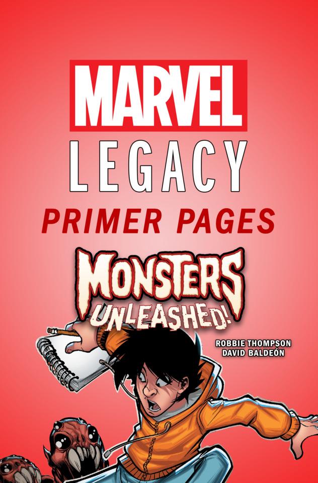 Monsters Unleashed - Marvel Legacy Primer Pages cover — © Marvel
