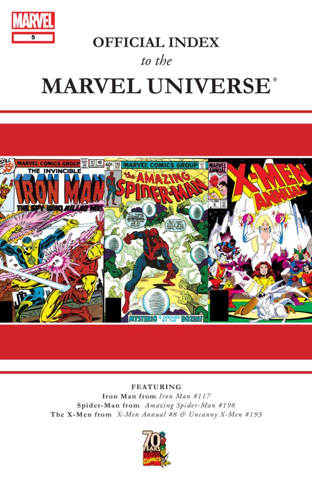 Official Index to the Marvel Universe #5