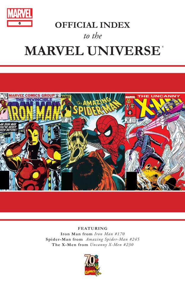 Official Index to the Marvel Universe #6