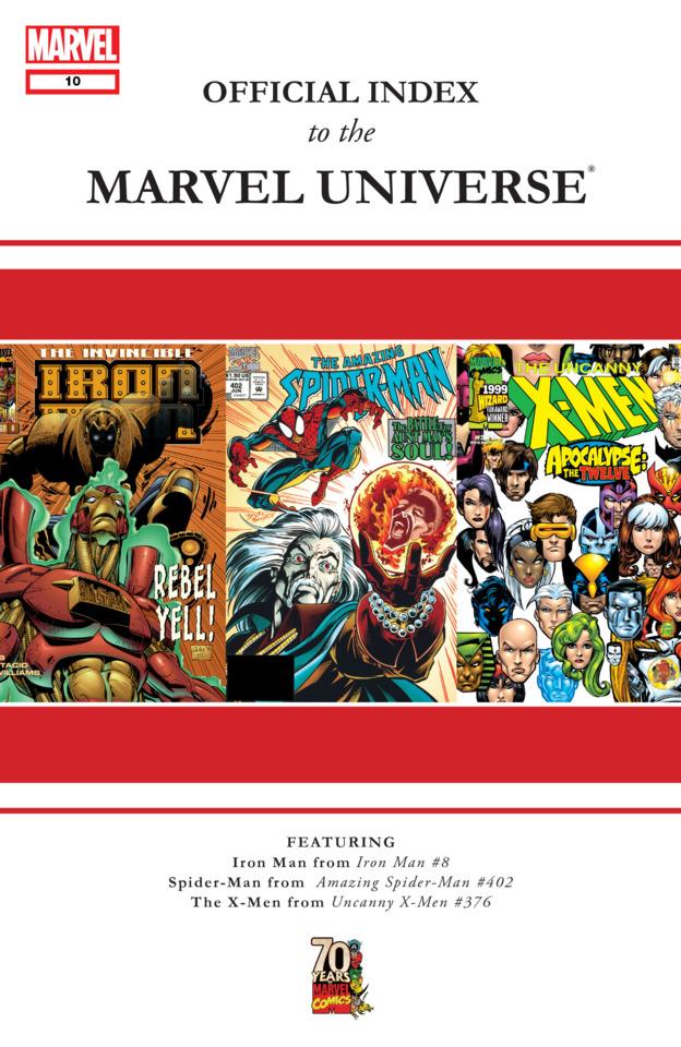 Official Index to the Marvel Universe #10