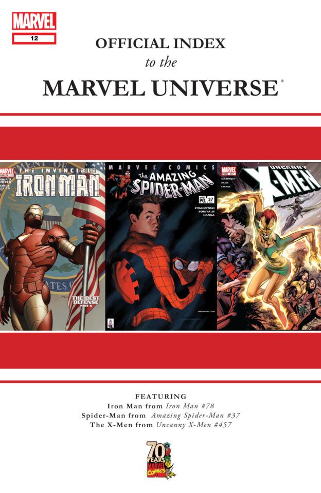 Official Index to the Marvel Universe #12