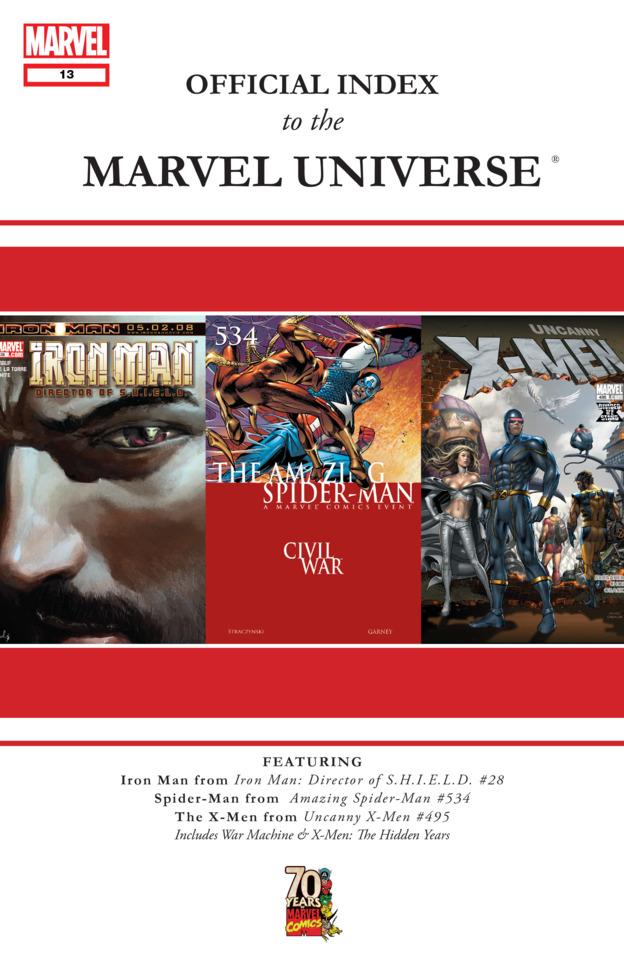 Official Index to the Marvel Universe #13