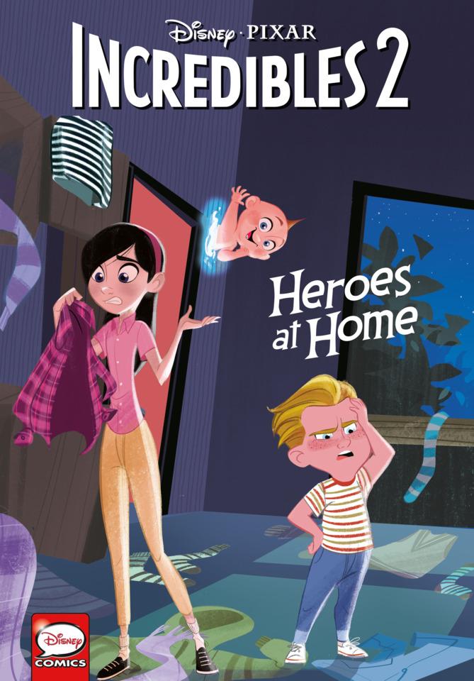 Incredibles 2: Heroes at Home cover — © Dark Horse Comics