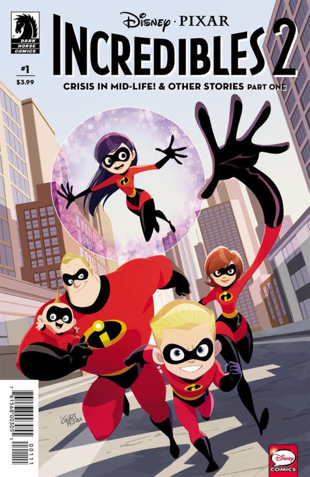 Disney / Pixar The Incredibles 2: Crisis In Mid-Life! & Other Stories cover — © Dark Horse Comics