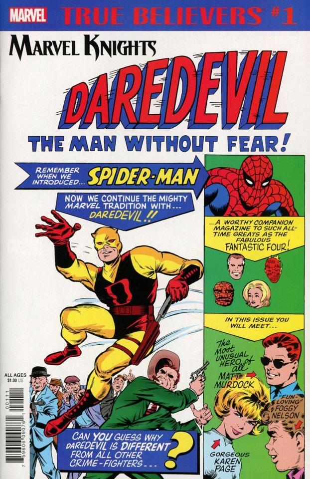 True Believers: Marvel Knights 20th Anniversary: Daredevil by Stan Lee & Bill Everett