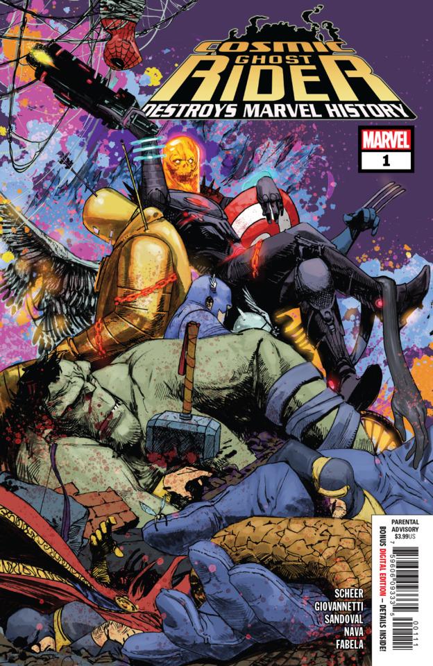 Cosmic Ghost Rider Destroys Marvel History cover — © Marvel