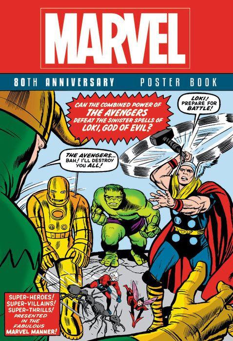 Marvel 80th Anniversary Poster Book cover — © Marvel