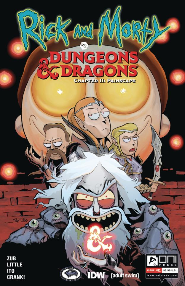 Rick and Morty vs. Dungeons & Dragons II: Painscape cover — © Oni Press