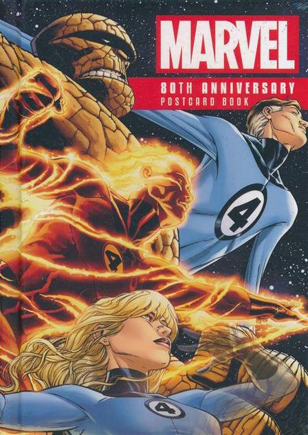 Marvel 80th Anniversary Postcard Book cover — © Marvel