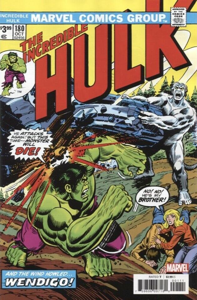 Incredible Hulk No. 180 Facsimile Edition