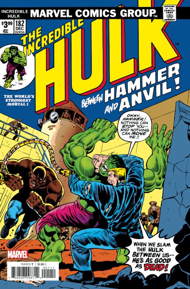 Incredible Hulk No. 182 Facsimile Edition