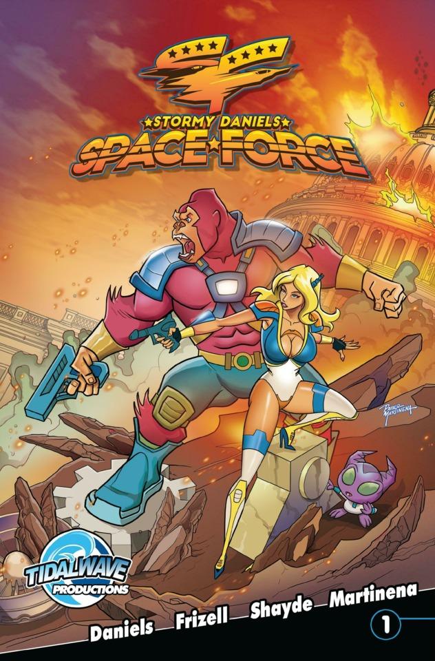 Space Force: Stormy Daniels cover — © TidalWave Productions