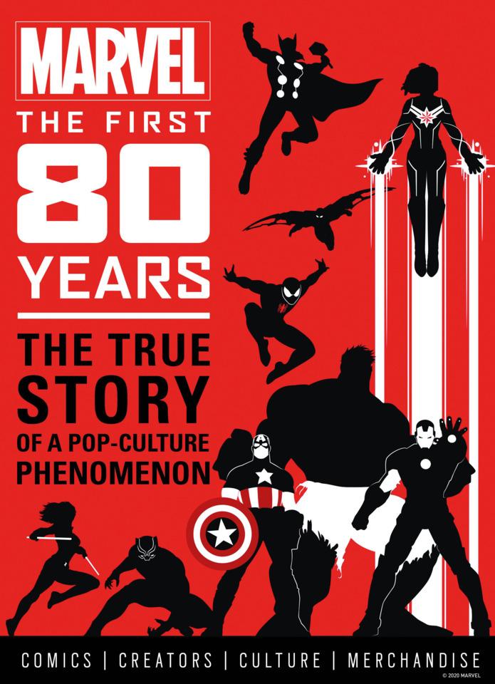 Marvel Comics: The First 80 Years cover — © Titan Comics