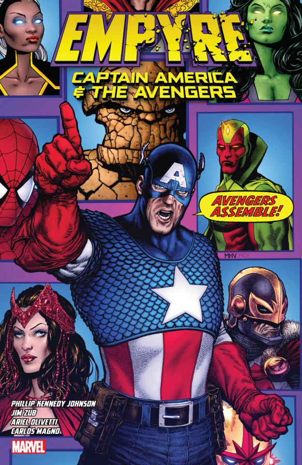 Empyre: Captain America & The Avengers cover — © Marvel