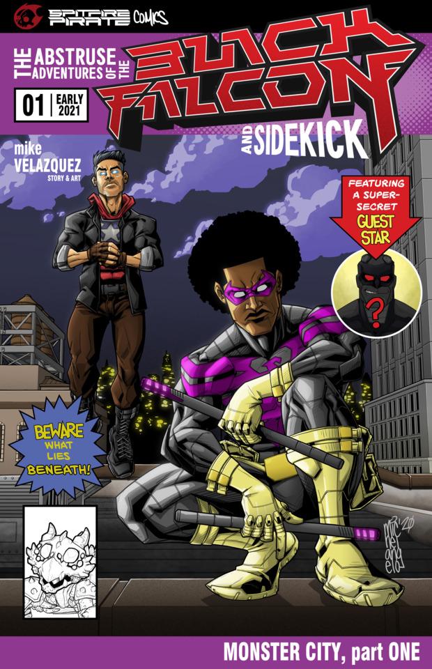The Abstruse Adventures of the Black Falcon and Sidekick cover — © SpitfirePirate Comics