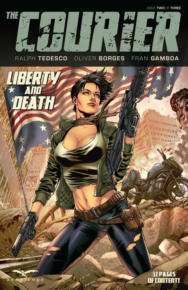 The Courier: Liberty and Death #2 cover