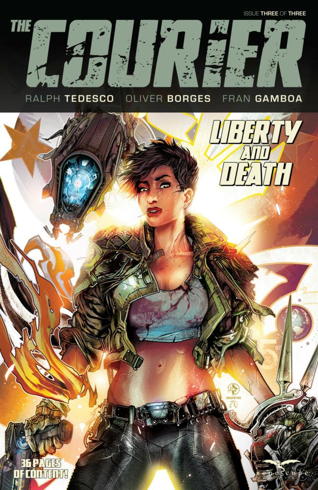 The Courier: Liberty and Death #3 cover