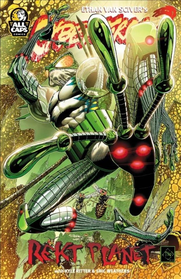 Cyberfrog 2: Rekt Planet cover — © ALL CAPS COMICS