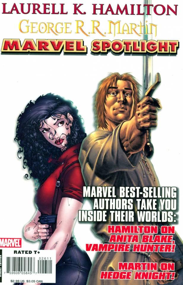 Marvel Spotlight: Laurell K. Hamilton/George R.R. Martin cover — © Marvel