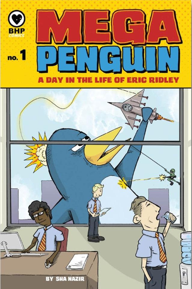 Mega Penguin cover — © Black Hearted Press