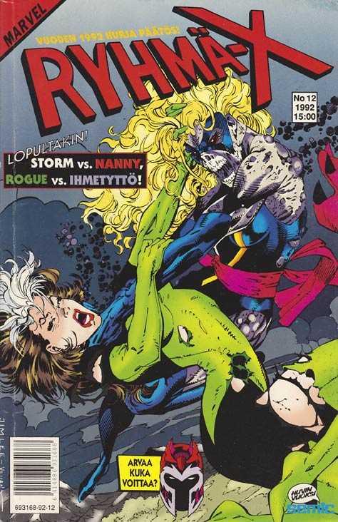 Ryhmä-X #1992-12 cover