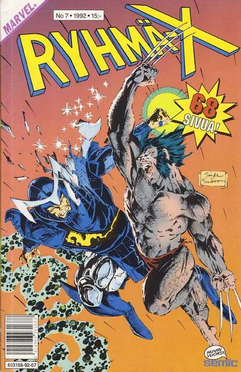 Ryhmä-X #1992-07 cover